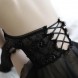 Halter Mesh Dress Floral Lace Underwear Sleepwear