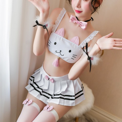 Cosplay Lingerie Outfit Set Lace Naughty Rabbit Costume