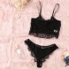 Lace Bra and Panty Set Eyelash Bra Lingerie