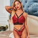 Strappy Lingerie Sets High Waisted Bra and Panty