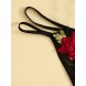 Sexy Hollow Out Floral Bra and Panty Lingerie Set