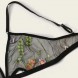 Mesh Flower Applique Bra and Crotchless Panty Set