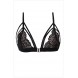 Sheer Lace Lingerie Bra Hollow Out Bra Black