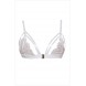 Sheer Lace Lingerie Bra Hollow Out Bra White