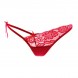 Women Sexy Lace G-String Thongs Panty Red