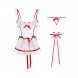 Sexy Fantasy Roleplay Cosplay Lingerie Set White