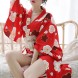 Kimono Robe Long Floral Bridesmaid Wedding Bachelorette Party Robe