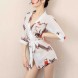 Women See Through Nightdress Pajamas Sets Lingerie Bathrobe