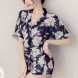 Women V-Neck Lace Nightdress Pajamas Sets Lingerie Bathrobe